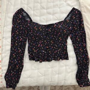 Floral long sleeve blouse